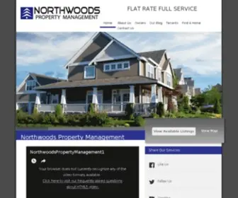 Northwoodspm.com(Northwoods Property Management) Screenshot