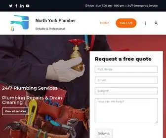 Northyorkplumber.com(Plumbing Services North York) Screenshot