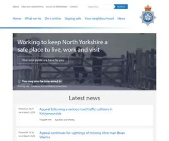 Northyorkshire.police.uk(North Yorkshire Police) Screenshot
