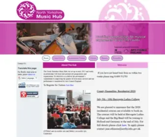 Northyorkshiremusichub.co.uk(North Yorkshire Music Hub) Screenshot