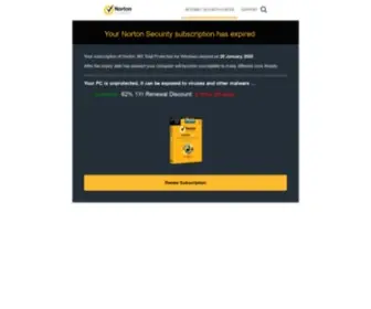 Norton-Expired.com(Norton 360 antivirus protection) Screenshot