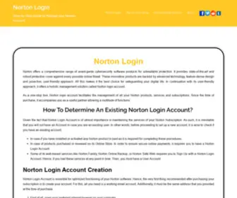 Nortonloginn.com(Complete the Norton login account process to experience the Norton internet security software) Screenshot