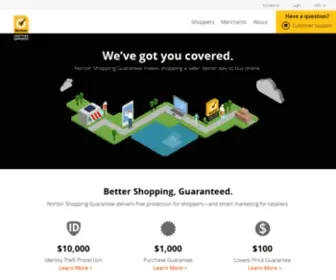 Nortonshoppingguarantee.com(Norton Shopping Guarantee) Screenshot