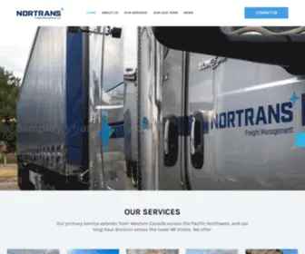 Nortrans.ca(Simplify your supply chain) Screenshot