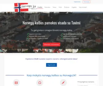 Norvegu24.lt(Norvegų kalbos pamokos internete) Screenshot