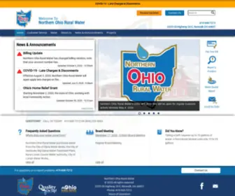 Norw.org(Northern Ohio Rural Water) Screenshot