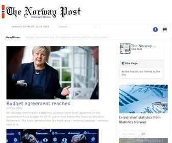 Norwaypost.no(The Norway Post) Screenshot