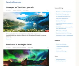 Norwegen-Camping.com(Camping Norwegen) Screenshot