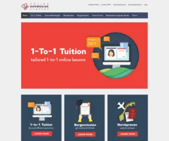 Norwegian-Classes.com(Learn Norwegian with Online Norwegian Classes) Screenshot