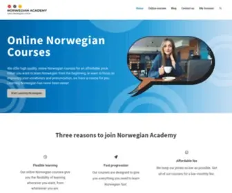 Norwegianacademy.com(Learn Norwegian online with Norwegian Academy) Screenshot