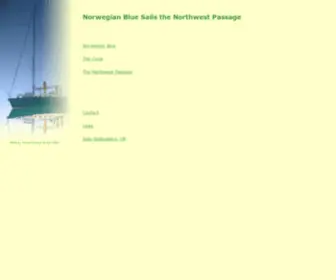 Norwegianblue.co.uk(Norwegian Blue sailing the Northwest Passage) Screenshot