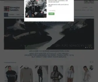 Norwegiansweaters.com(Norwegian wool sweaters) Screenshot