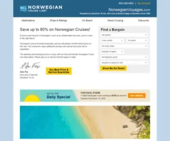 Norwegianvoyages.com(Norwegian Cruises) Screenshot