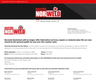 Norweldaluminium.com.au(Norweld Aluminium Fabrication Specialists) Screenshot