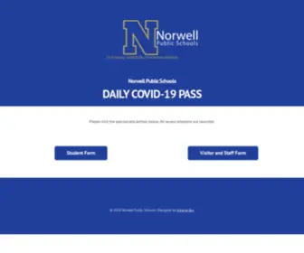 Norwellcovid19Pass.org(19 Form) Screenshot