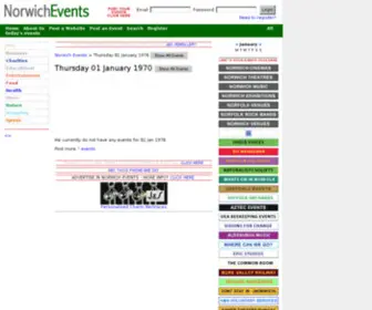 Norwich-Events.co.uk(Norwich Events) Screenshot