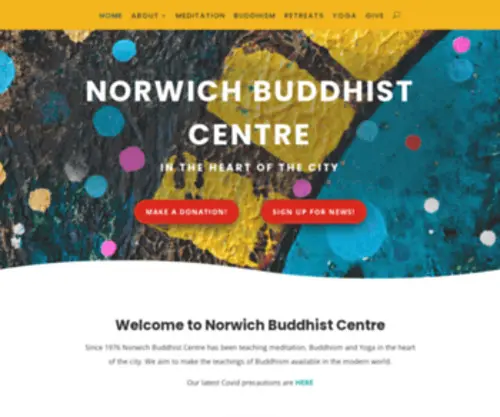 Norwichbuddhistcentre.com(Norwich Buddhist Centre) Screenshot