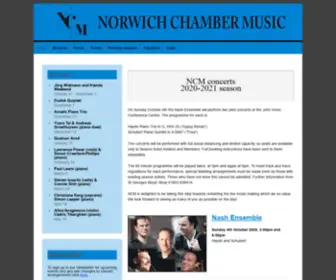 Norwichchambermusic.co.uk(Another fine website hosted by WebFaction) Screenshot