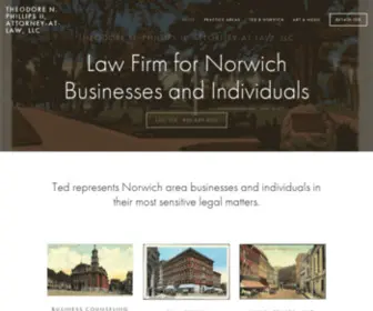 Norwichctlawyer.com(PHILLIPS II) Screenshot