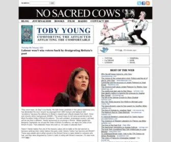 Nosacredcows.co.uk(How to Lose Friends and Alienate People) Screenshot