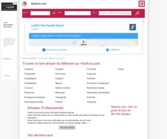 Nosavis.com(Artisans du batiment) Screenshot