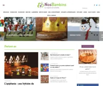 Nosbambins.com(Nos Bambins) Screenshot