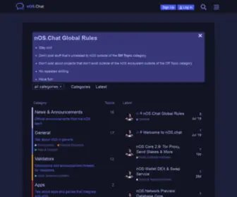 Nos.chat(NOS Community Forum) Screenshot