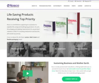 Nosco.com(Pharmaceutical Packaging) Screenshot