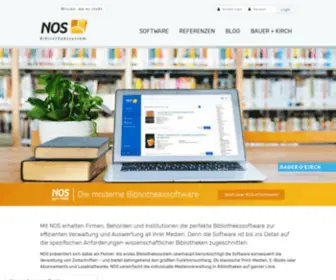 Nos.de(Bibliothekssystem) Screenshot