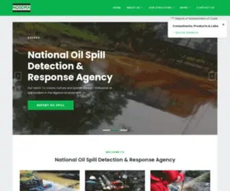 Nosdra.gov.ng(National Oil Spill Detection and Response Agency) Screenshot