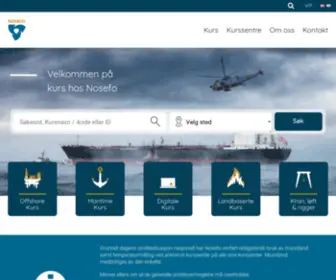 Nosefo.no(Ledende innen kurs og beredskapsopplæring) Screenshot