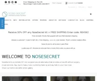 Nosesecret.com(Get an instant non) Screenshot