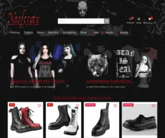 Nosferatu.co.uk(Gothic shop) Screenshot