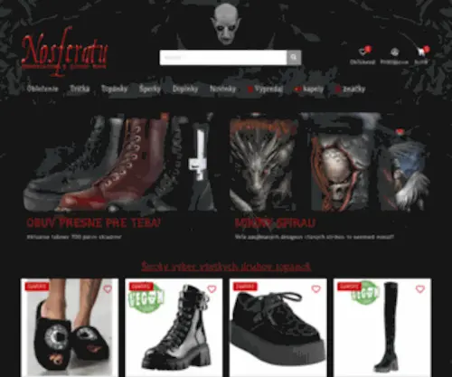 Nosferatu.sk(Underground & gothic shop) Screenshot