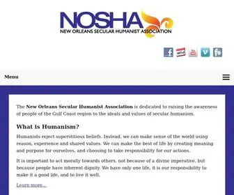 Nosha.info(New Orleans Secular Humanist Association) Screenshot