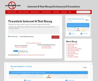 Noslang.com(Internet & Text Slang Dictionary & Translator) Screenshot