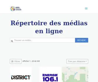 Nosmediaslocaux.org(Répertoire des médias) Screenshot