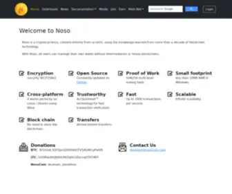 Nosocoin.com(NosoCoin Project) Screenshot