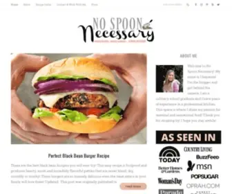 Nospoonnecessary.com(Seasonal Recipes & Easy Unique Twists on Classic Dishes) Screenshot