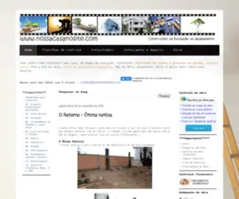 Nossacasanosite.com(Construção da Fundação ao Acabamento) Screenshot