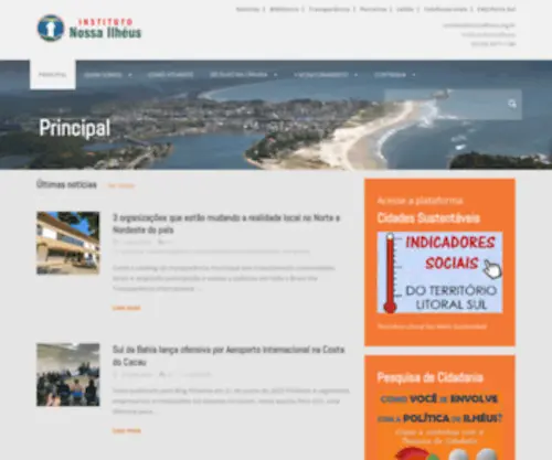 Nossailheus.org.br(Ilhéus) Screenshot