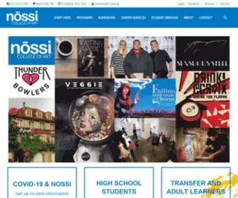 Nossi.edu(Nossi College of Art) Screenshot
