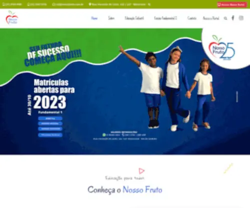 Nossofruto.com.br(Centro educacional nosso fruto) Screenshot