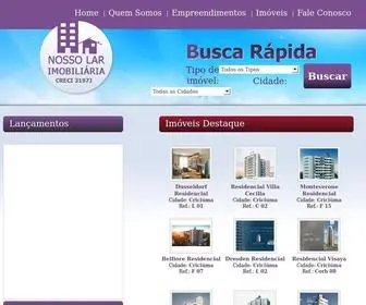 Nossolarimobiliaria.com.br(Nosso Lar) Screenshot