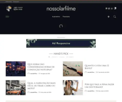 Nossolarofilme.com.br(Nosso Lar) Screenshot