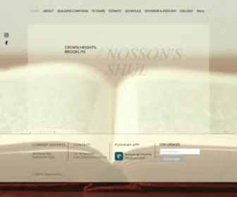 Nossonsshul.com(HOME) Screenshot