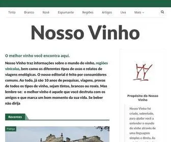 Nossovinho.com(Nosso Vinho) Screenshot