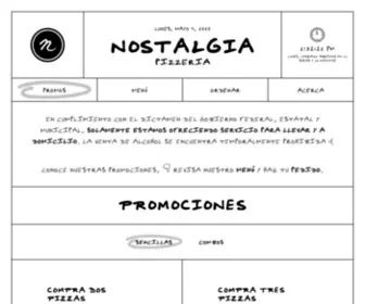 Nostalgia.mx(Pizzeria en Cuernavaca) Screenshot