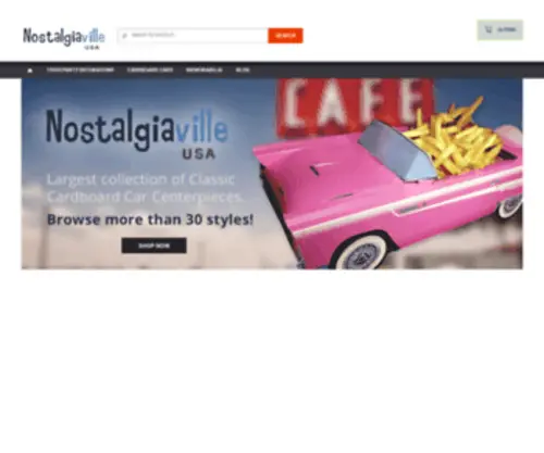 Nostalgiavilleusa.com(Nostalgiaville USAs Party Supplies) Screenshot