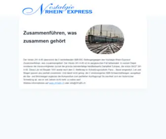 Nostalgie-Rhein-Express.ch(Nostalgie Rhein Express) Screenshot